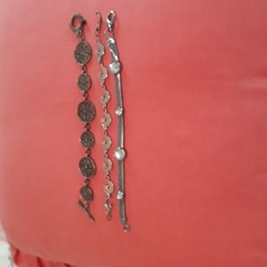 Bundle of 3 beautiful vintage statement bracelets .